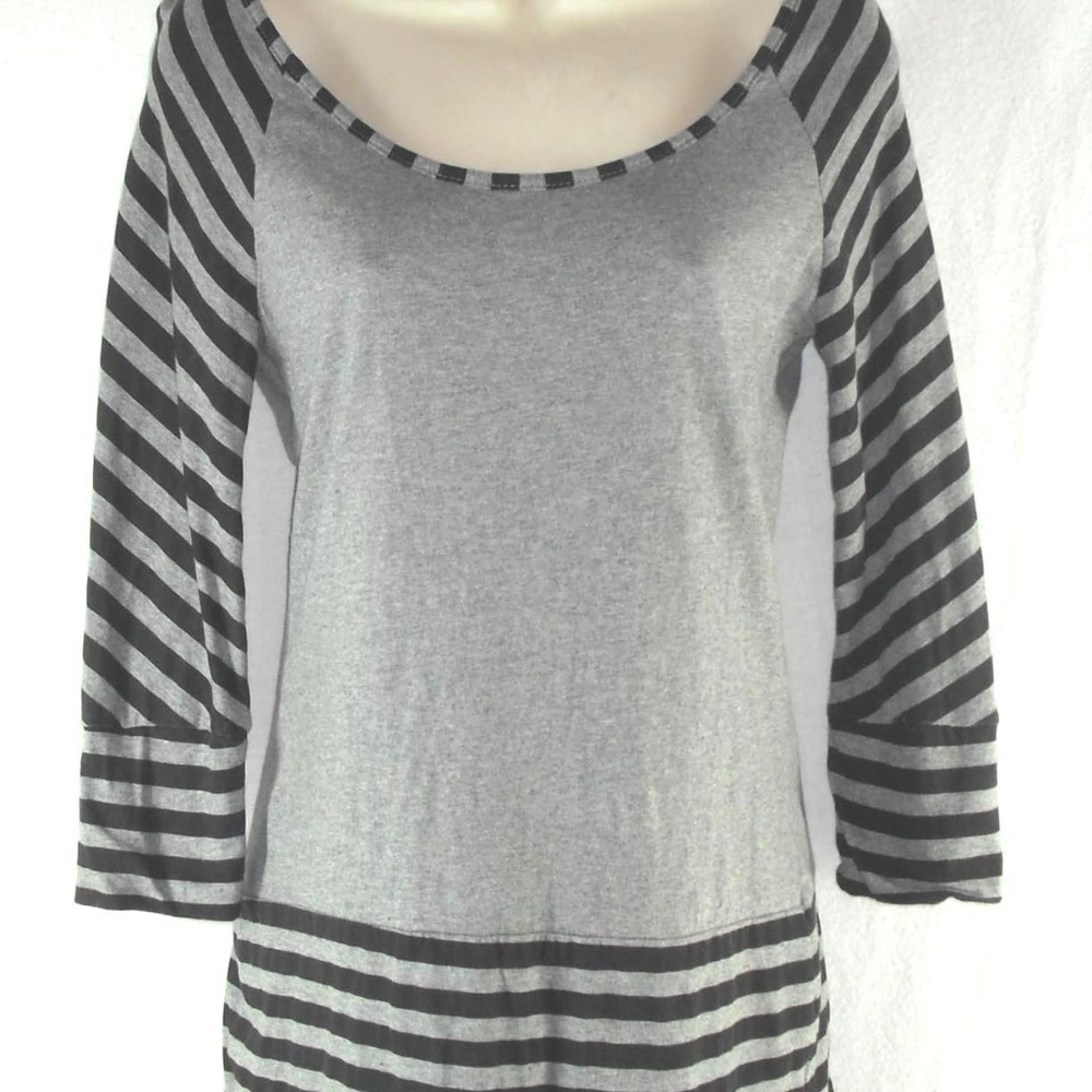 NORMA KAMALI knit top Organic Cotton Tunic Stripes